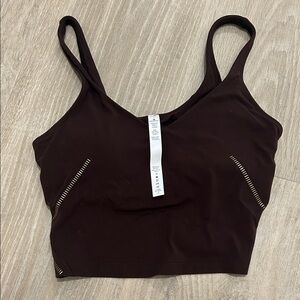 lululemon athletica Dark Brown Cropped Tank